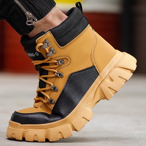 Taopagii] 安全靴 ハイカット セーフティーシューズ 作業ブーツ 鋼製先芯 つま先保護 釘踏み抜き防止 静電気防止 耐電靴 Taopagii]  安全靴 作業靴 ハイカット ワークブーツ 鋼先芯 つま先保護 釘踏み抜き防止 合革 作業ブーツ 防水 防滑 耐 Taopagii] 安全靴 ハイカット  ... [Taopagii] 安全靴 ハイカット ワークブーツ 合革 撥水 セーフティーシューズ 鋼製先芯入り つま先保護 釘踏み抜き防止