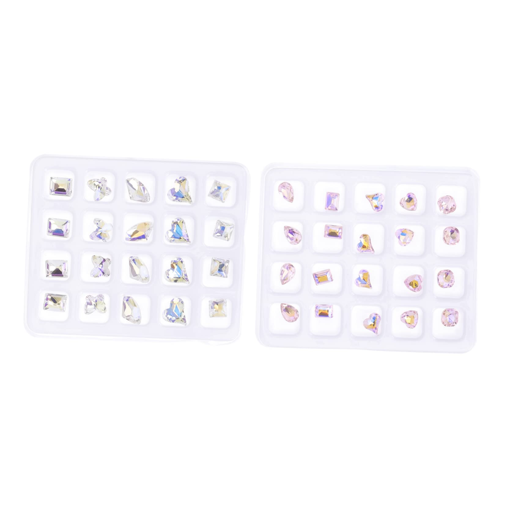 Kit d'art pour ongles VICASKY anti-décollement | Strass de mariage durables 160 pièces
