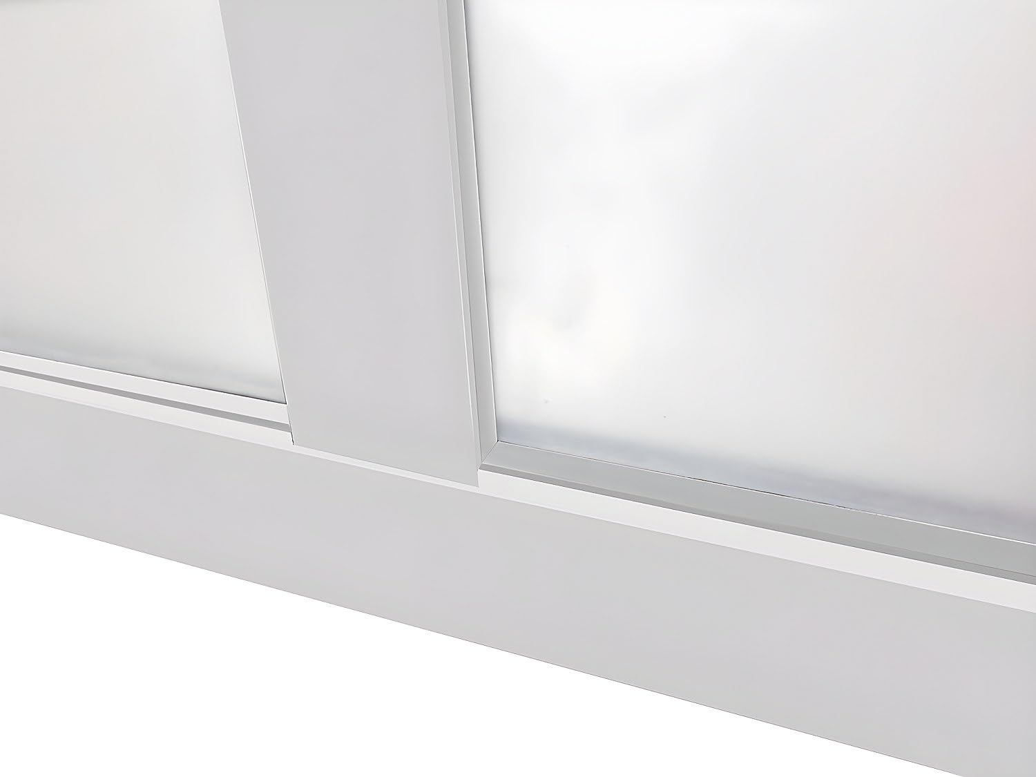 Vente-unique - Verriére Atelier en Aluminium thermolaqué Blanc 180 x 105 cm (L x H) – Bayview