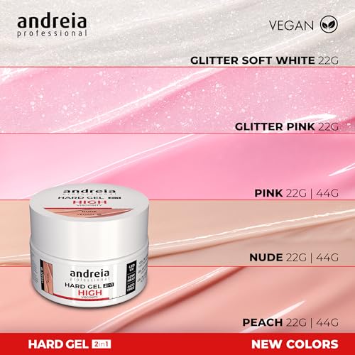 Andreia Professional Hard Nail Gel Biphasic 2 in 1 LED et UV Gel Nail Builder - Image 4