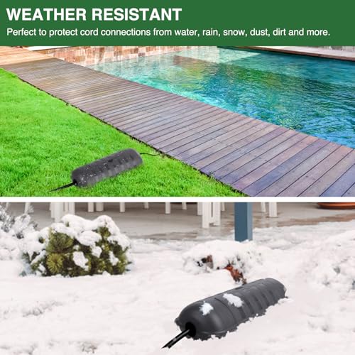 Image of Flemoon Outdoor Extension Cord Safety Cover, IP44 Waterproof Electrical Box
