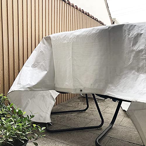 Bâche étanche blanche imperméable en poly de 2x5m anti-UV - 7