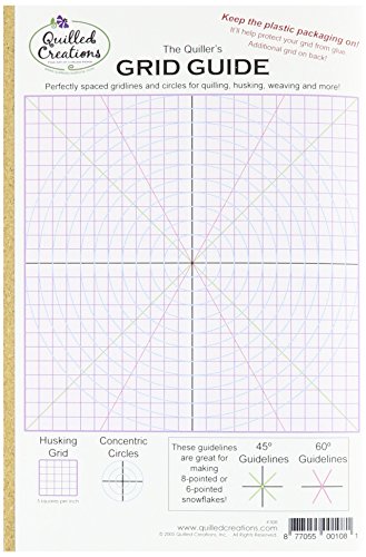 Quilled Creations The Quiller's Grid Guide for Paper Crafting, 8 by 5-Inch