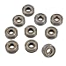 10 Pcs 17mm x 6mm x 6mm Single Row Shielded Deep Groove Ball Bearing 606ZZ