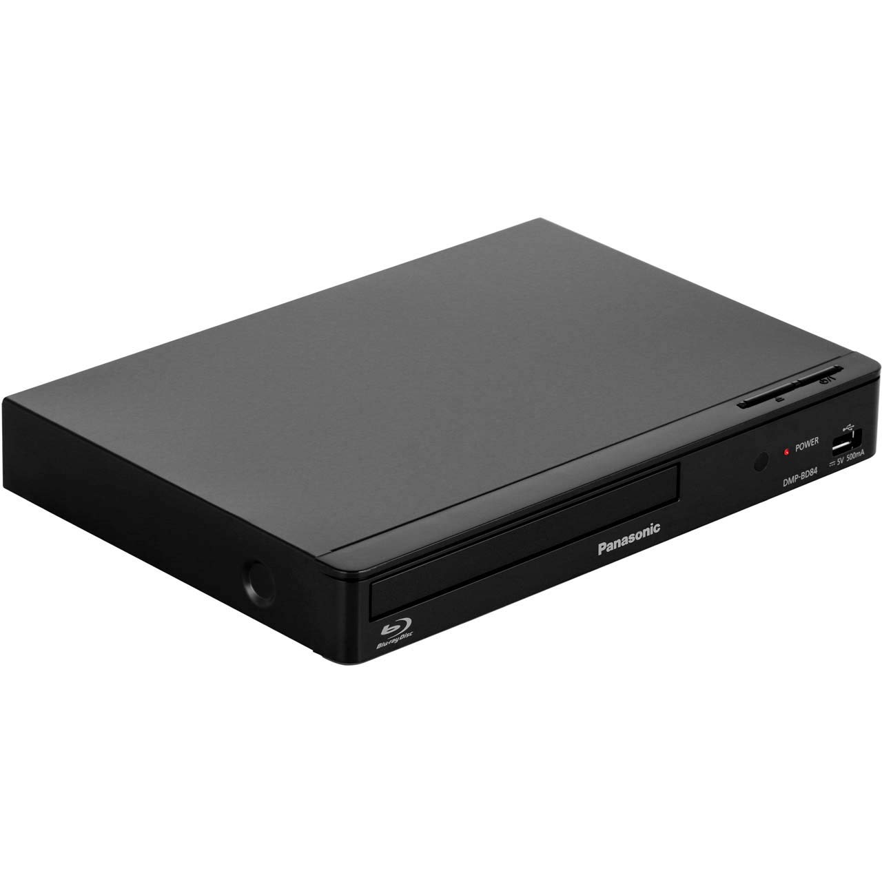 Panasonic Blu-ray-Player DMP-BD84EB, ohne Kodierung, Smart ICOS,-Blu-ray Regionen A, B und C, DVD Regionen 1–8,-YouTube, Netflix etc.,-HDMI-Ausgang,-HDD-Wiedergabe,-mattschwarze Oberfläche
