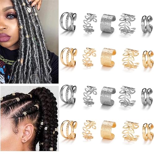 20 piezas joyas para trenzas con cristales miniatura 6