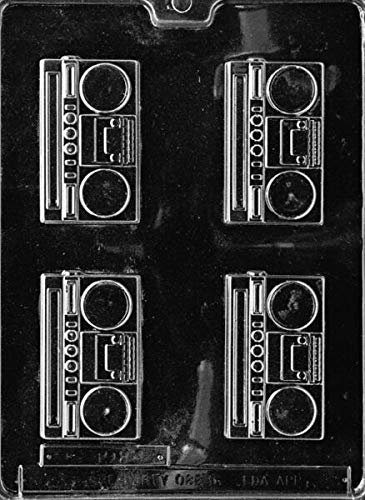 RADIO BOOM BOX PIECES MOLD (Best) candy chocolate soap MOLD 80's 90's party favors
