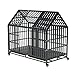 GOWE 52 Inches Heavy Duty Dog Crate with Roof Top