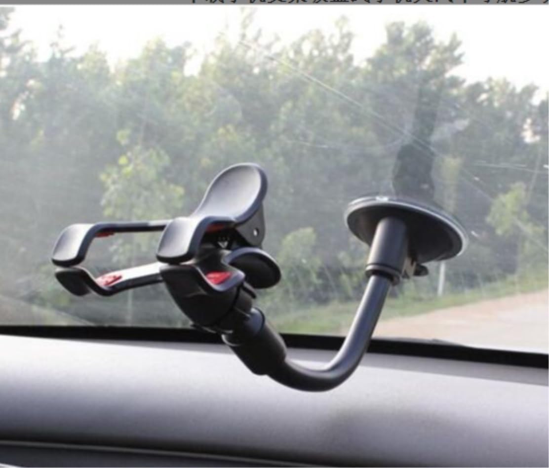 Robusto Soporte Movil Coche Soporte Universal para Parabrisas De Teléfono Celular Pequeño para Automóvil GPS Rotación 360 ​​​​Grados Silicona Ventosa Plegable Duradero