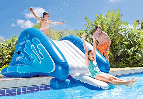 Intex 2-Pack Water Slide with Built-In Sprayers, Kool Splash Inflatable Play Center Swimming Pool Slide for Kids and Adults, Age 6 and Up