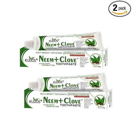Kudos Ayurveda Neem And Clove Toothpaste - 100g (Pack of 2)