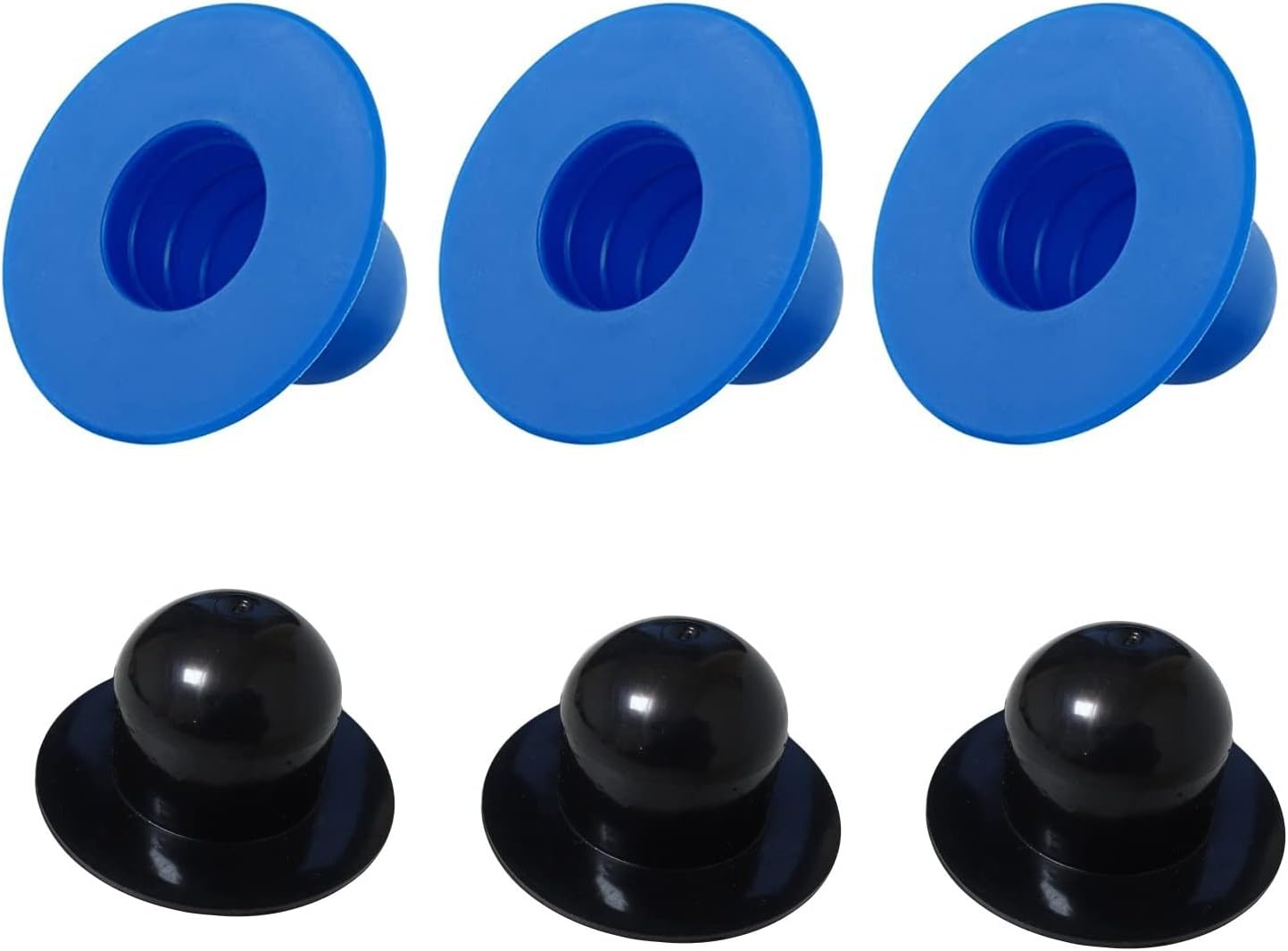 DSLIHA 6pcs Pool Wall Plugs Replacement Parts, Above Ground Pool Filter Pump Strainer Hole Plug Stopper