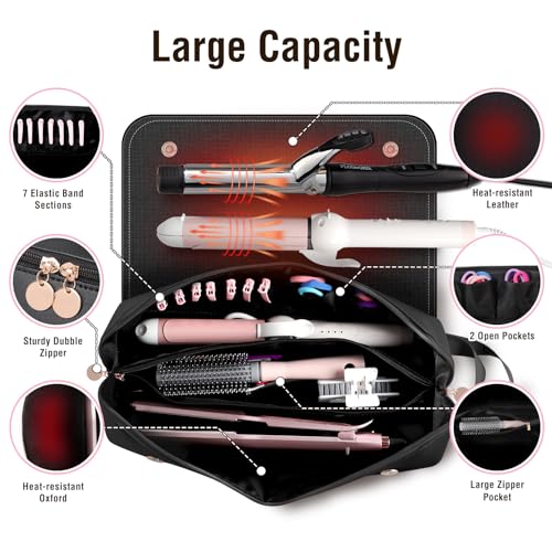 SS Hair Tools Travel Bag with Heat Resistant Mat - Image 9
