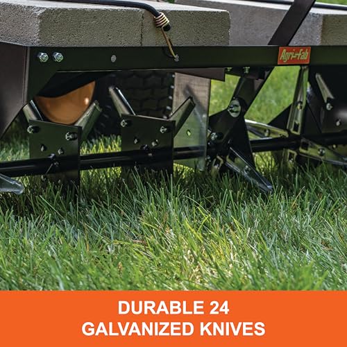 Agri-Fab 45-0518 40" Tow Behind Lawn Plug Aerator with Universal Hitch; Designed to Pull Behind Lawn & Garden Tractors