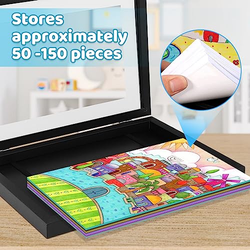 Goonmill Kids Art Frames, 8.5X11 Kids Artwork Frames Front Opening, Children Artwork Display Storage Frame For Drawing Crafting, A4 Kids Changeable Artwork Deep Picture Frames For Wall (Black 2 Pack) #TOP3