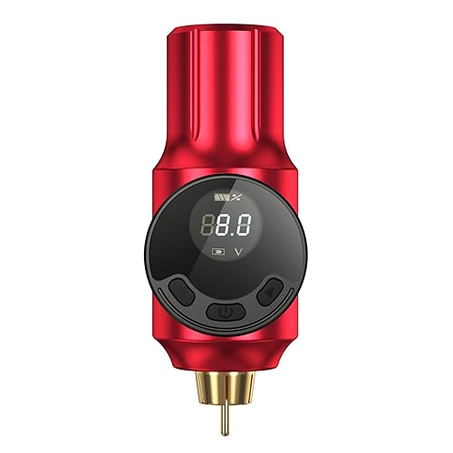 TATELF Fuente de alimentación de tatuaje portátil sin cable pluma de tatuaje paquete de batería 2000mAh OLED pantalla digital para RCA tatuaje