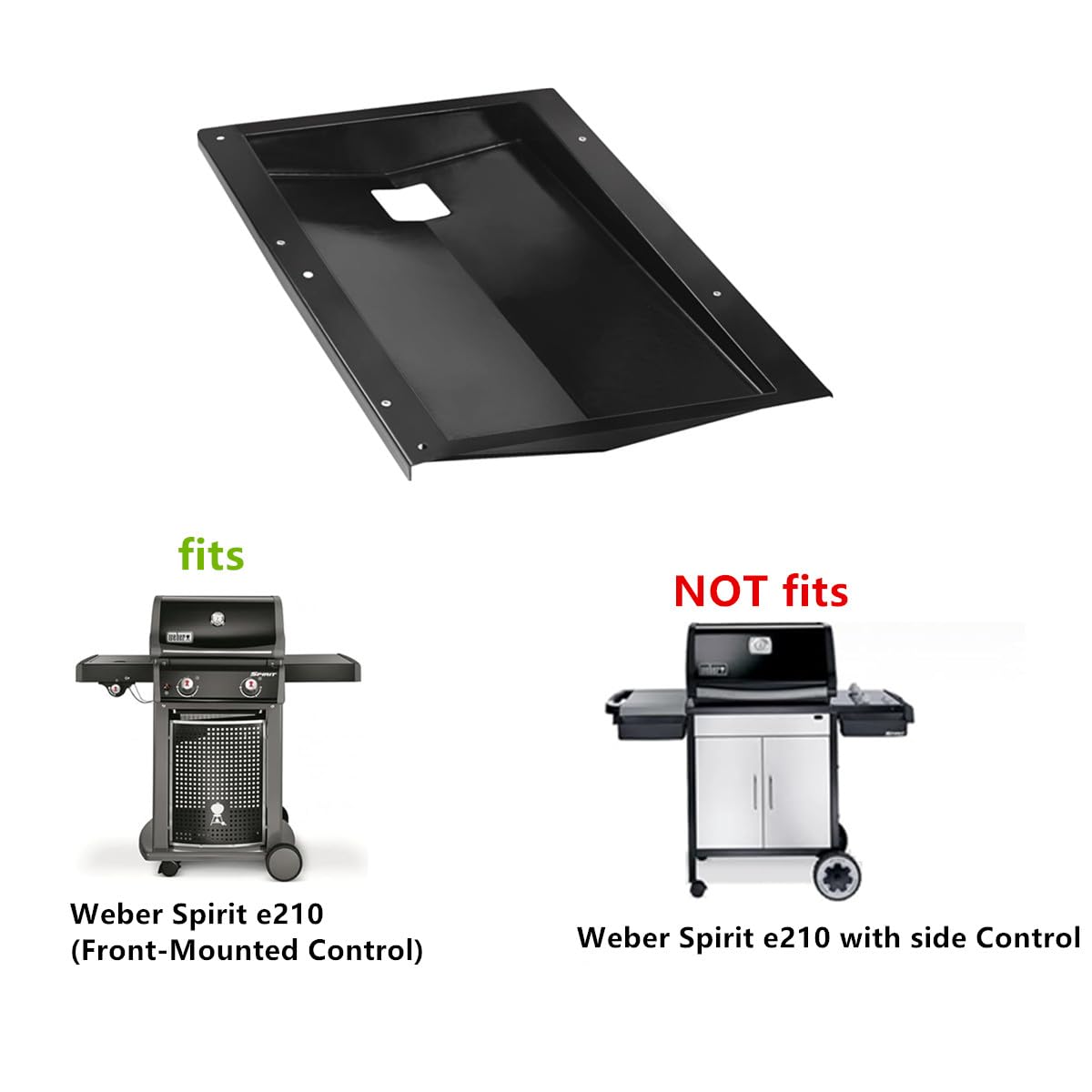 für Weber 69803 Fettwanne für Weber Spirit 210 220 Grills Made in 2013 und 2014 Fettwanne für Weber Spirit E-210 220 E-215 S-210 S-220 (Front-Mounted Control)