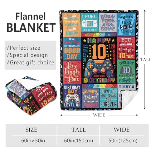 Mcurore 10 Year Old Boy Gifts Ideas Blanket 60