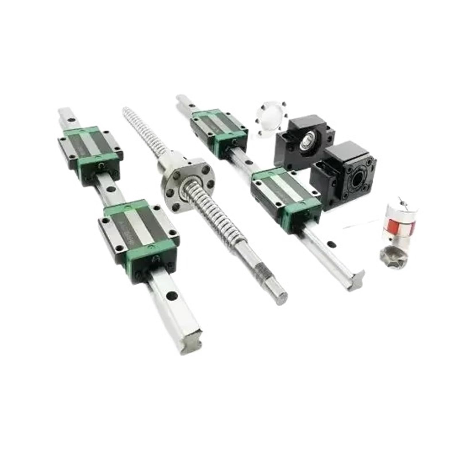 Dado a ricircolo di sfere in metallo SFU1204 Vite a ricircolo di sfere + 2 pezzi di guida lineare HGR15 + 4 pezzi di blocco lineare HGH15CA 300-1000mm for le parti(700mm)