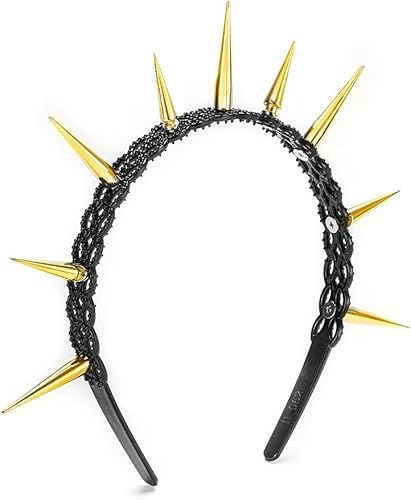 Miniatura 2 de Diadema de diosa con corona de halo, tiaras de pico dorado, aro de metal dorado, accesorios de tocado de Mary para mujer, tocado con explosión de