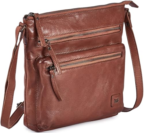 Image of Wise Owl Accessories Real Leather Small Crossbody Handbags & Purses for Women -Premium Crossover Over the Shoulder Bag