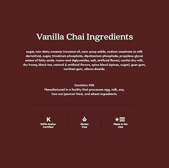 Cool Capp Vanilla Chai Tea Latte Powder Instant Mix Drink