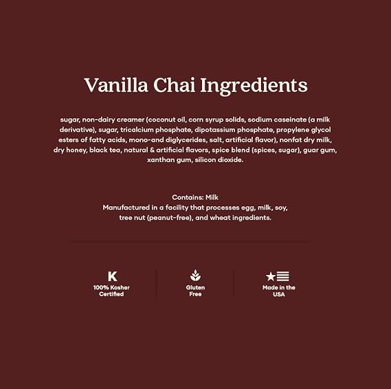 Cool Capp Vanilla Chai Tea Latte Powder Instant Mix Drink