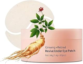 Ginseng + Retinol Augenmaske: Wirkt effektiv gegen Tränensäcke, spendet Feuchtigkei…