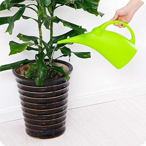 Fasmov 2 Pack 1/2-Gallon Plastic Watering Can Watering Pot, Mini Plant Watering Cans Small Indoor Watering Cans for House Plants (Green & Red)