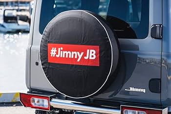 Amazon | タイヤカバー ジムニー JB23W JB64W ボックスロゴ レッド