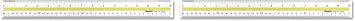 Westcott Acrylic Data Highlight Reading Ruler with Tinted Guide, 15 Clear (Pack of 2)