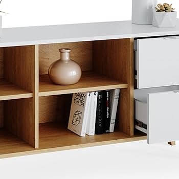 Dressoir Eliza Wit 42 x 81 cm met 7 laden Vicco | Wit | Dressoir