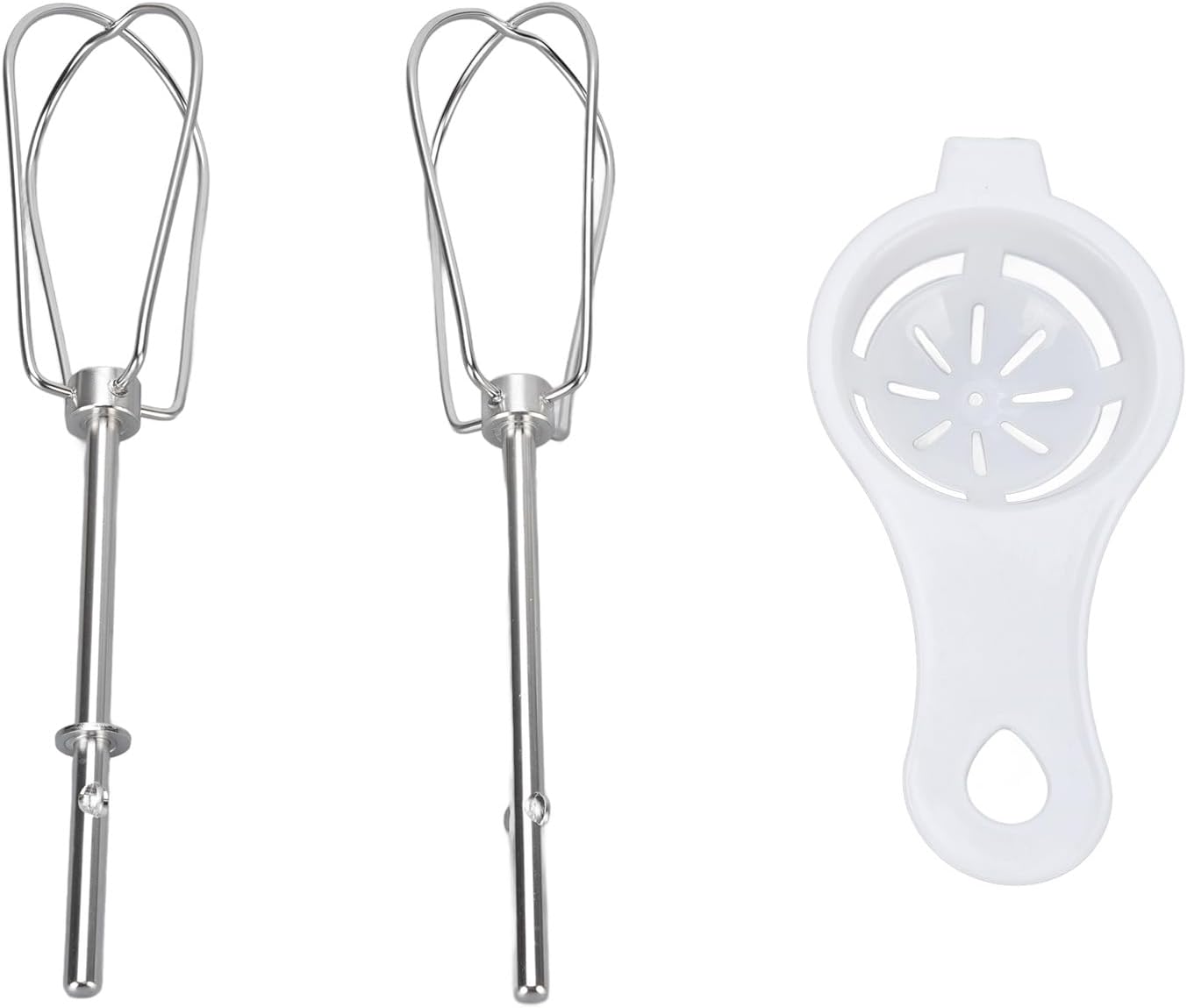 Hand Mixer Attachments Stainless Steel Hand Mixer Beaters with Egg Separator for Replacement Hand Mixer Attachments Beaters Stainless Steel Hand Mixer Attachments