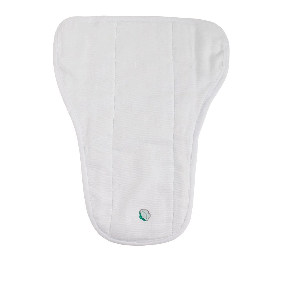 Junior Joy 6pcs Breathable 100% Cotton Shaped Nappy Baby Reusable and Washable Cloth Pads Infant Soft Insert Diaper