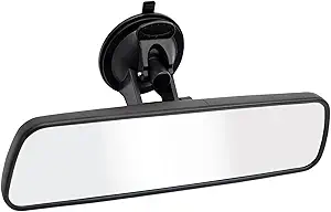LECAMEBOR Thickened Anti-glare HD Interior Rear View Mirror with Adjustable Suction Cup