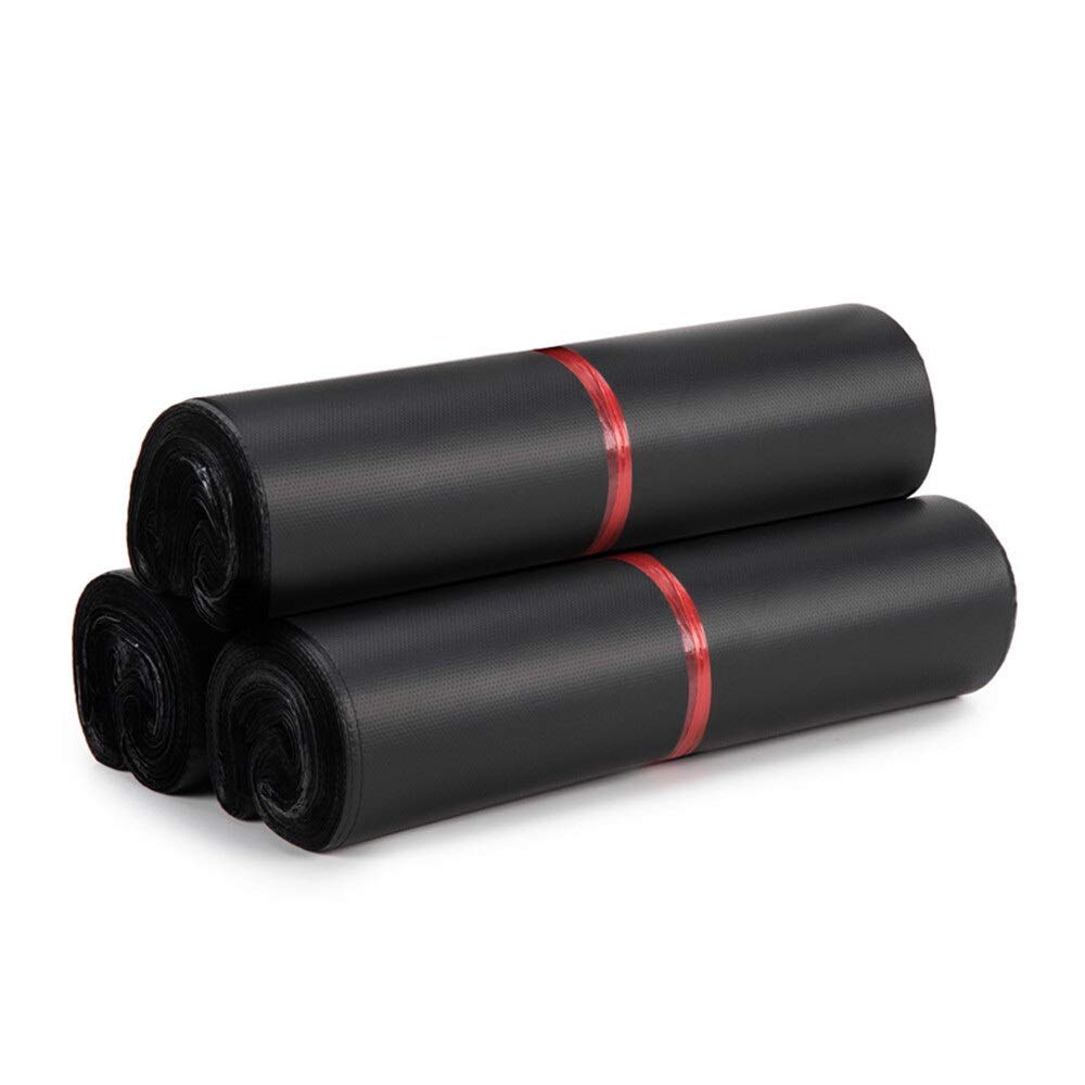 Buste per Spedizione di Plastica 100pcs colorato espresso Nuovo corriere borse autoadesivo impermeabile impermeabile poli in plastica polipelope debitore di busta 47 ( Color : Black , Size : 20x35cm )
