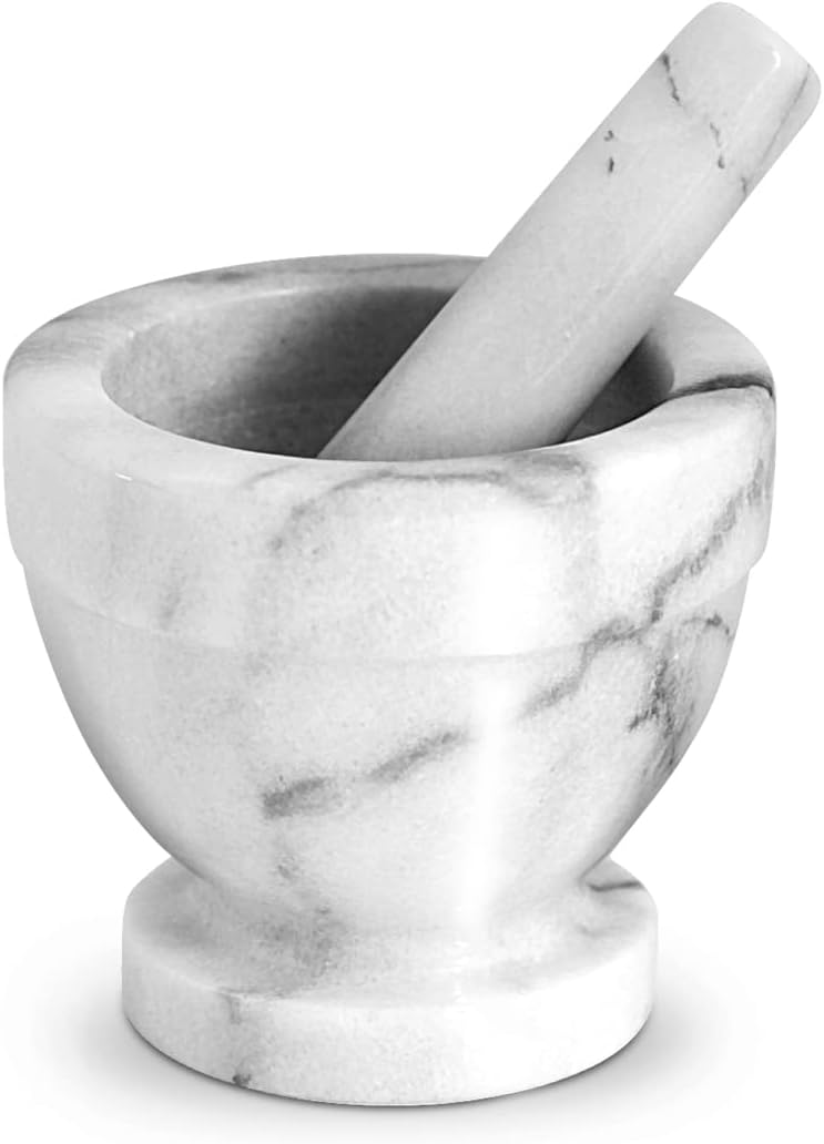 Mortier Et Pilon Waldwerk - Base Acacia, Pilon Granit 12cm - Pour Cuisine Naturelle