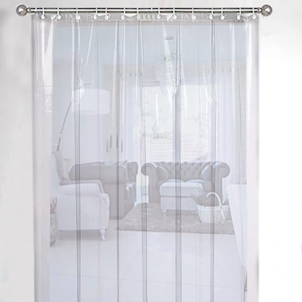 adi Home Decor 0.030 mm Plastic AC Curtain (Transparent, 4.6 X 7 ft)-image-23