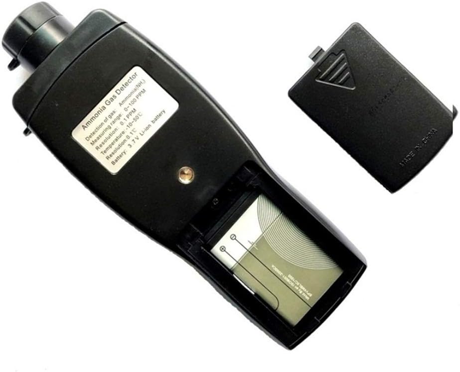 Portable Ammonia Gas Detector 0~100ppm LCD Backlight Rechargeable Li-Battery Powered Sensitive Alarm Digital NH3 Gas Concentration Monitor Tester Meter
