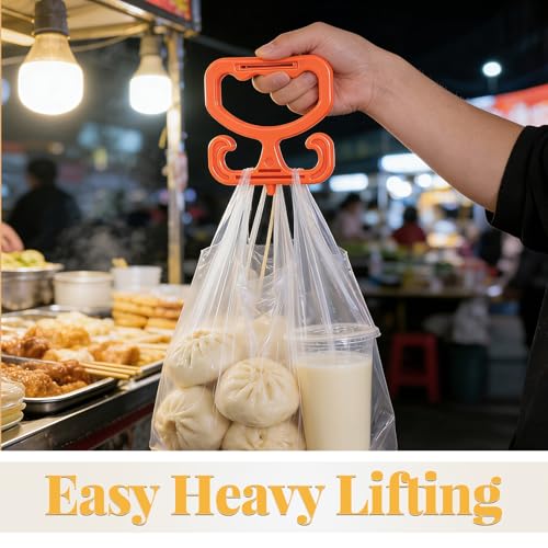 Support pour paquet d'épicerie réutilisable et ergonomique - Solution transport sans douleur