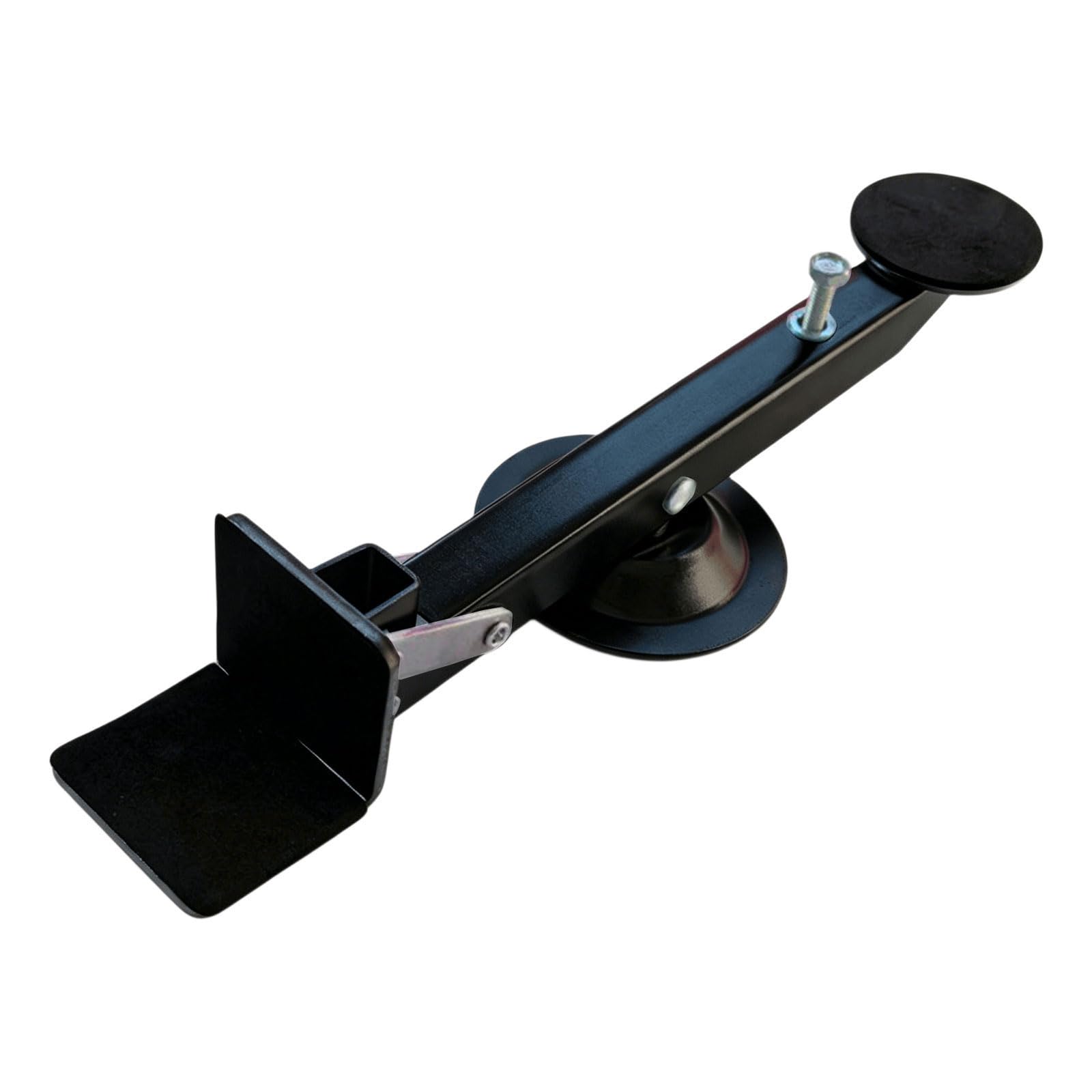Tsophreniq Black Carbon Steel Foot Pedal Door Lifter With Height Limiter Device And Antislip Design For Secure Lifting Various Door Security Pad