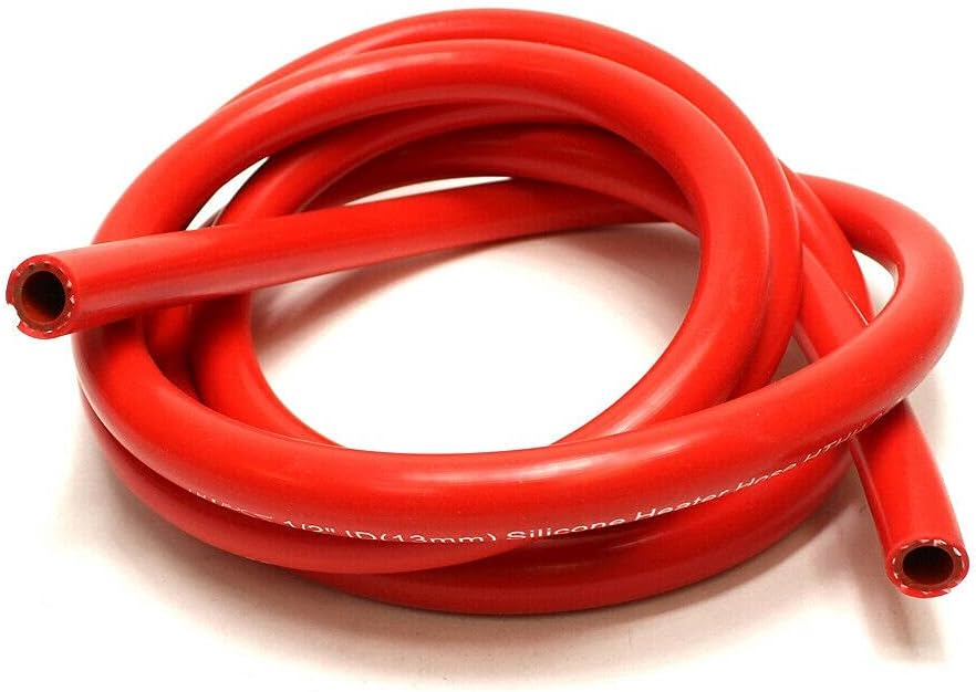 LTI Universal 10ft 19mm 3/4" ID High Temperature 1-Ply Reinforced Silicone Heater Hose (RED 19MM)