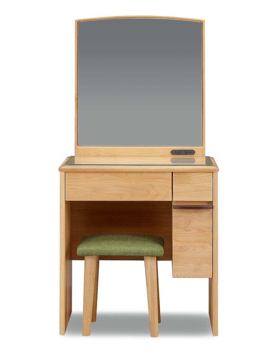 Amazon｜アルダー材 ドレッサー 鏡台 三面鏡 一面鏡 化粧デスク