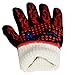Platinum UMD 932F Oven and BBQ Mitts Cut Heat Resistant Gloves,Chef Supplies Accessories,100% Cotton Lining, Stripes for Ultimate Grip, Perfect for Kitchen, Baking, Grilling, Barbecue EN407 Certified