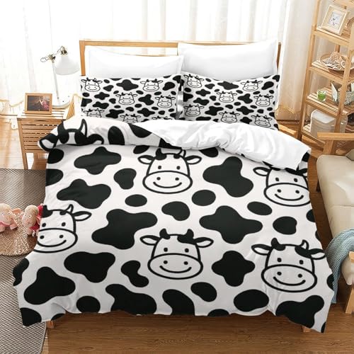 Parure de lit vache anti-acarien et douce contre les allergies