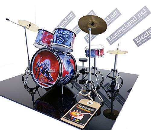 Mini Drum Kit Iron Maiden objet de décoration rock pour studio ou bureau - 4