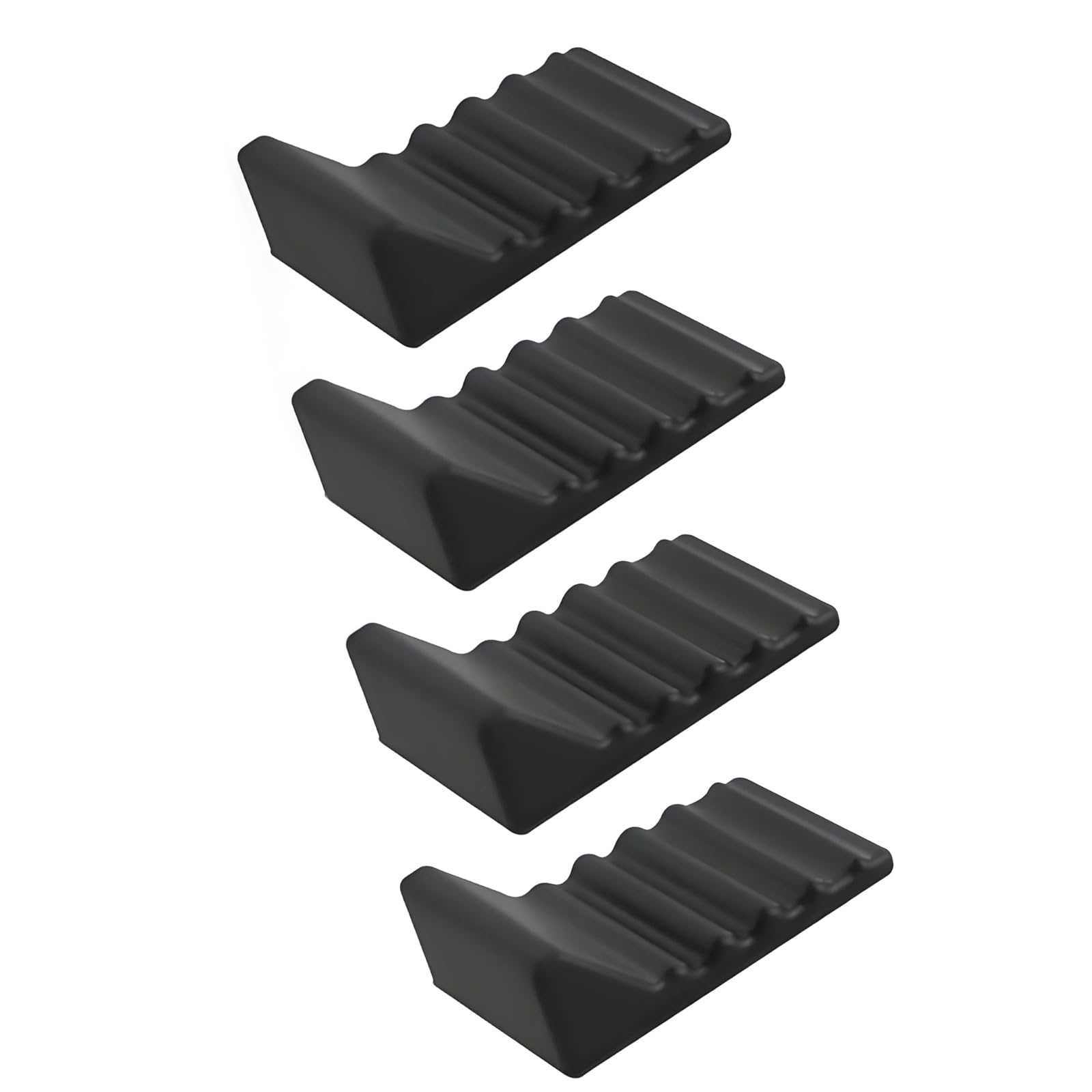 Hredyqw Pack Of 4 Silicone Trash Can Bumpers Noise Reducing Supports For Kitchen Work Space Bathroom With Secure Hold