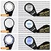 10x Magnifier Jewelry Loupe LED UV 21mm Triplet Lens Optical Glass Pocket Gem Magnifying Tool Jeweler, Stamp Philatelist, Coin Numismatic