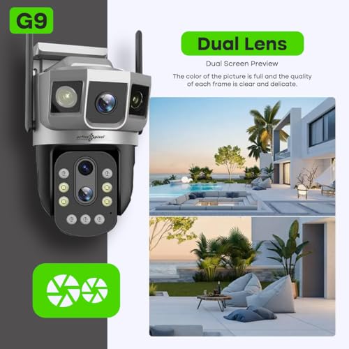 Image of Active Pixel 4MP 10X Zoom Dual Camera 4G IP PTZ Wireless 1440p CCTV Camera Surveillance Outdoor Waterproof Monitor PIR Motion Detect Night Vision