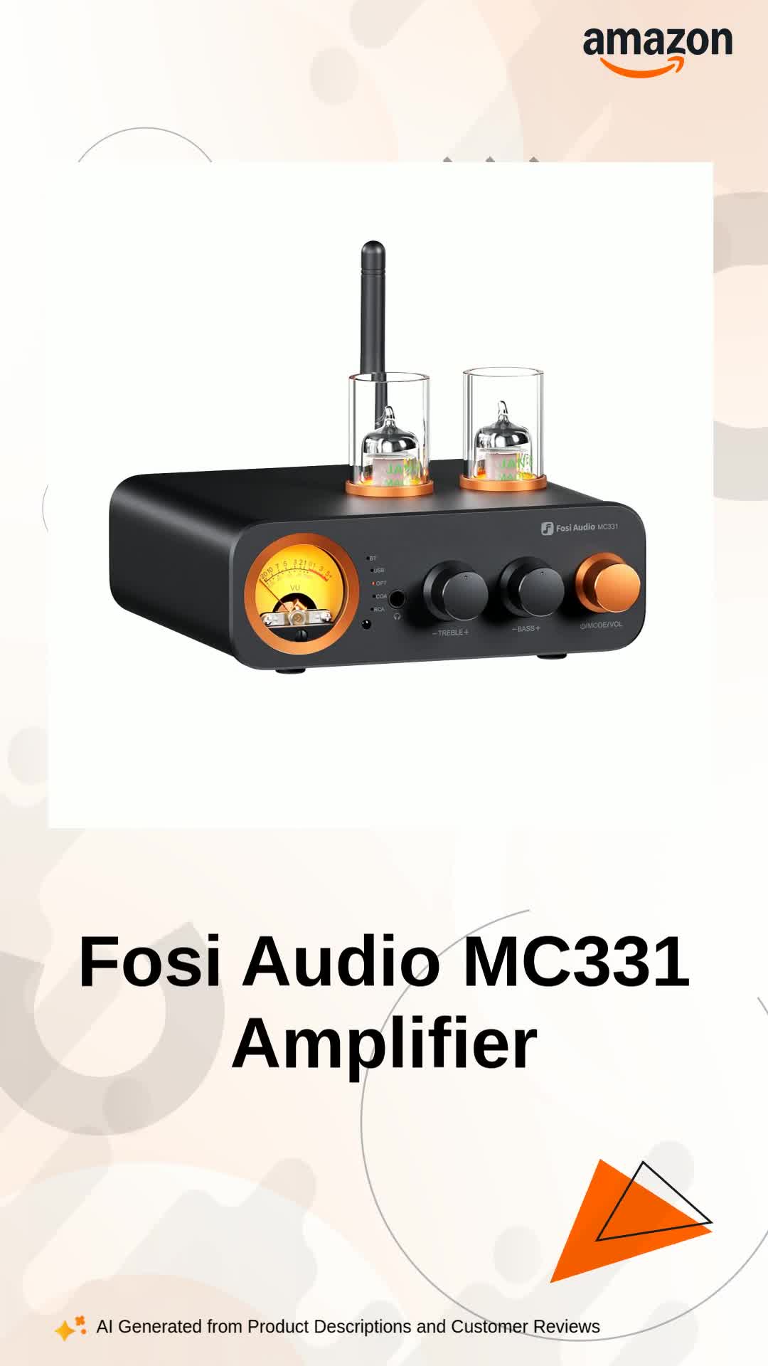 Fosi Audio MC331 Tube Integrated Amplifier with DAC